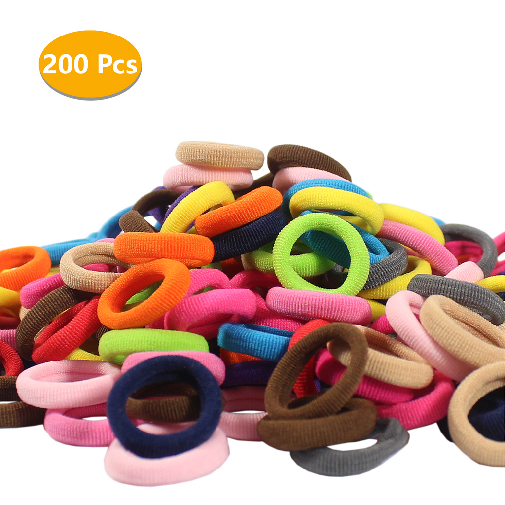 200 PCS Elastic Hair Ties  for Girls