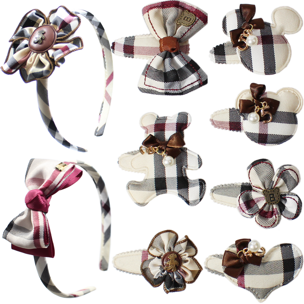 9 Pcs Hair Snap clips Headband for Girls