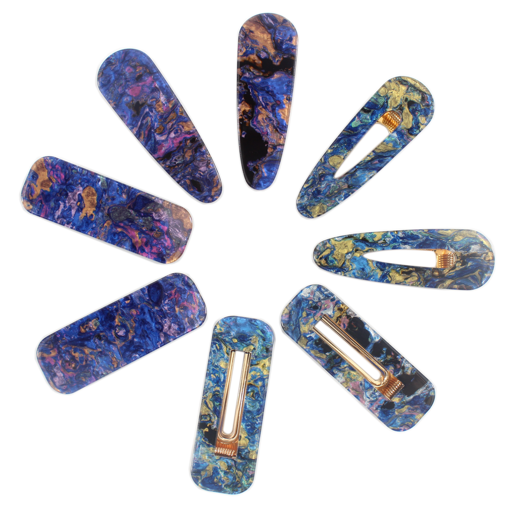 8 Pcs Ocean Hair Clips