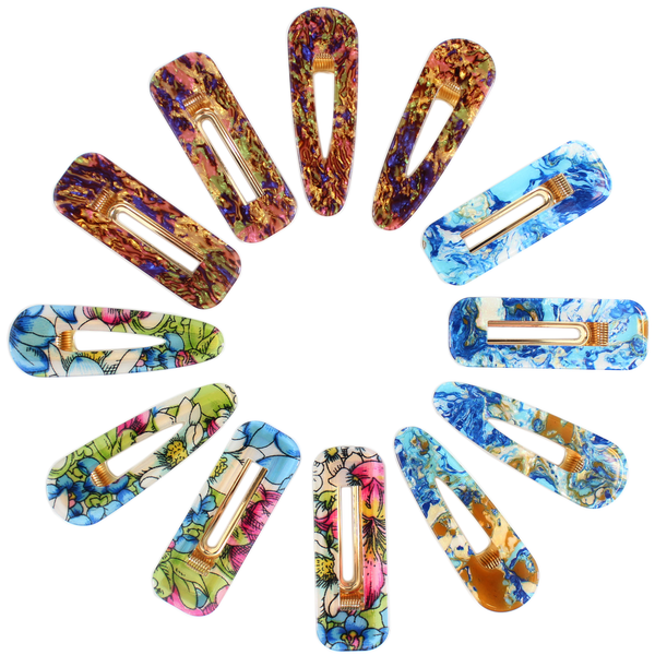Fashion Hair Clips 12 Pcs