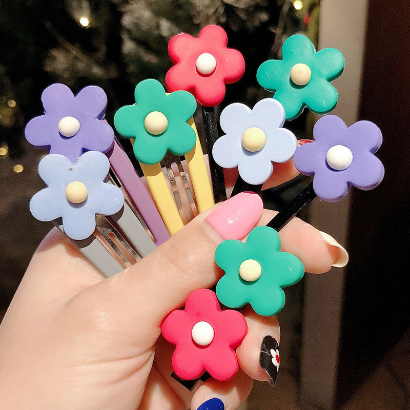 10 Pcs Flower Snap Clips