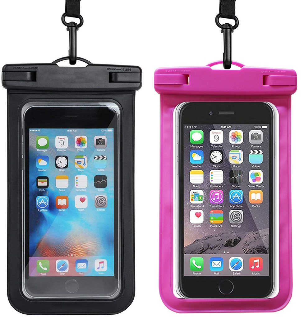 2 Pack Universal Waterproof Phone Pouch Bag